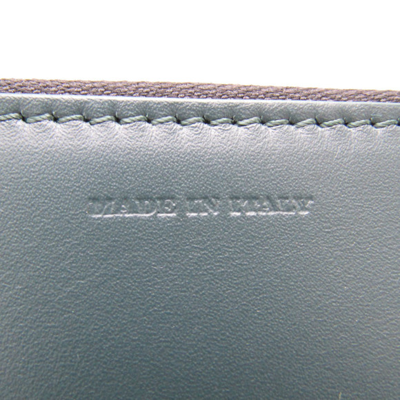 BURBERRY L-shaped Zipper Mini Men's Leather Clutch Bag Dark Green - Picture 10 of 10